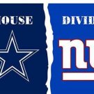 Dallas Cowboys vs New York Giants Divided Flag