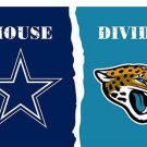 Dallas Cowboys vs Jacksonville Jaguars Divided Flag