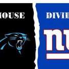 Carolina Panthers vs New York Giants Divided Flag
