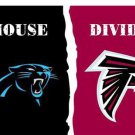 Carolina Panthers vs Atlanta Falcons Divided Flag