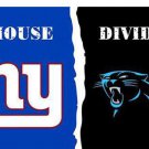 Carolina Panthers vs New York Giants Divided Flag