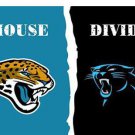 Carolina Panthers vs Jacksonville Jaguars Divided Flag