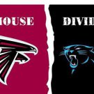 Carolina Panthers vs Atlanta Falcons Divided Flag