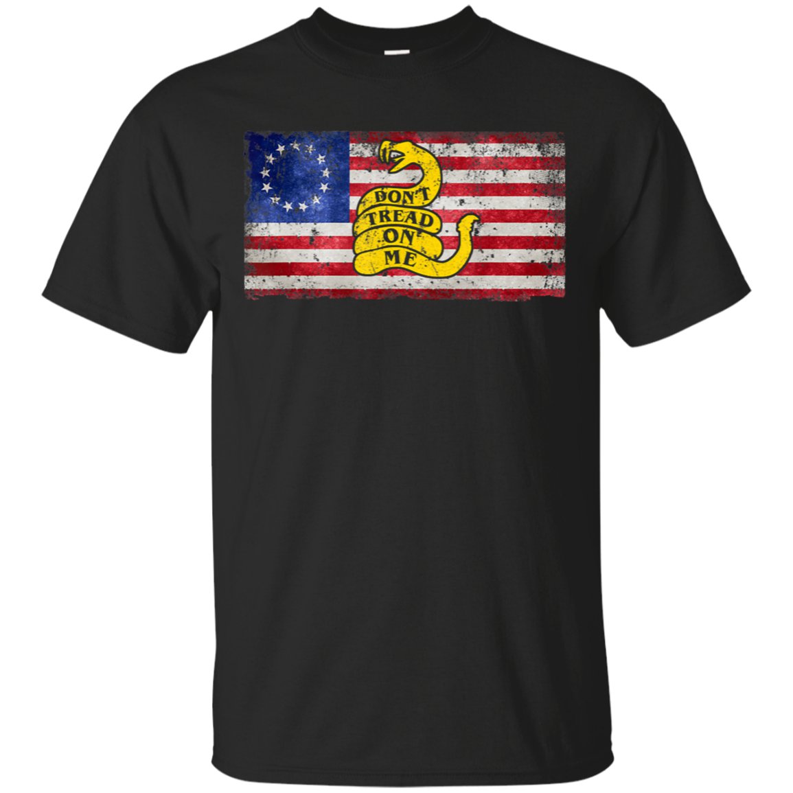 Betsy Ross Flag Don't Tread Patriot On Me T-Shirt