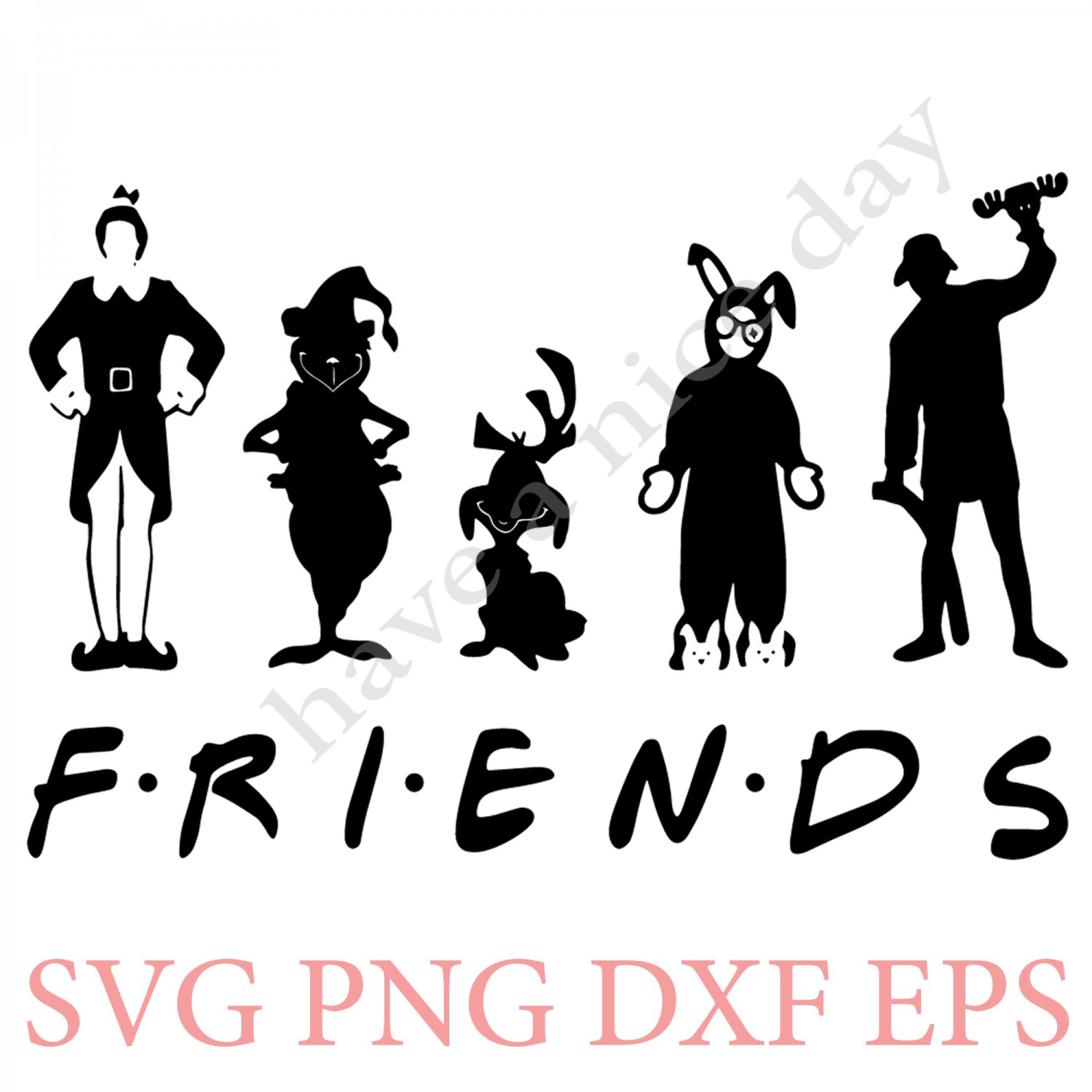 Download Christmas movie Svg Png Dxf Eps Vector Files , silhouette ...