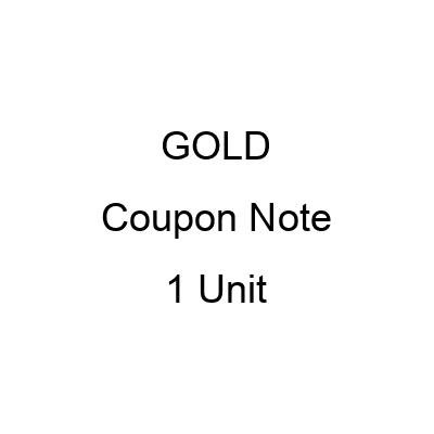:SELL:GOLD:1 Coupon Note: