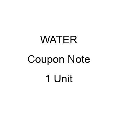 :SELL:WATER:1 Coupon Note: