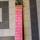 Dark Pink Ribbon Key Fob