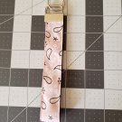 Light Pink Paisley Key Fob