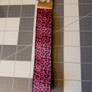 Dark Pink Cheetah Key Fob