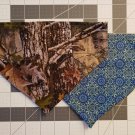 Outdoor / Abstract Flower Reversible Slip on Collar Bandana - Medium