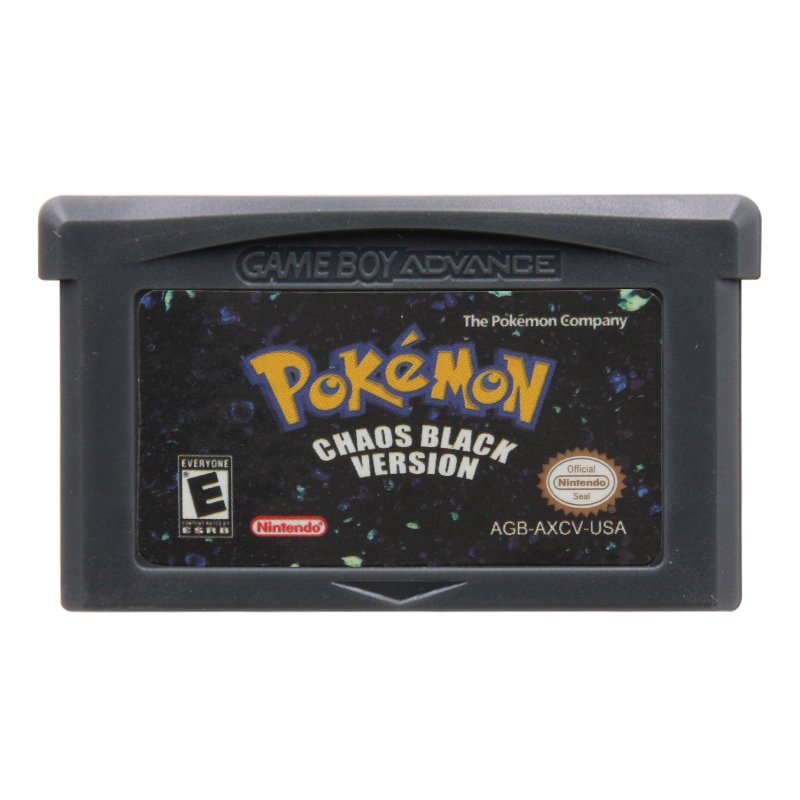 Pokemon Chaos Black Gameboy Advance GBA Cartridge Card US Version