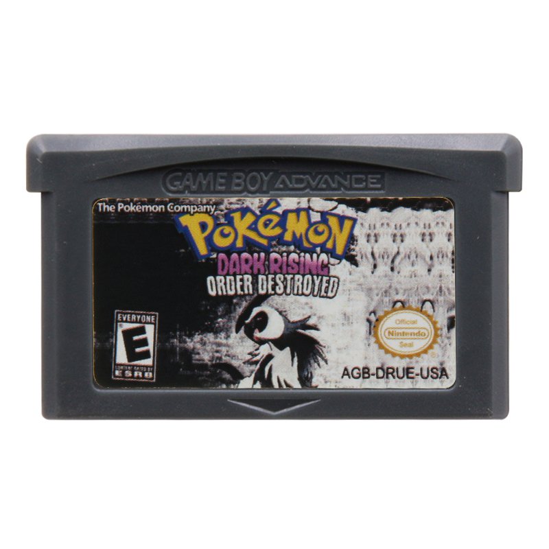 Pokemon Dark Rising Order Destroyed Gameboy Advance GBA Cartridge Card US Version