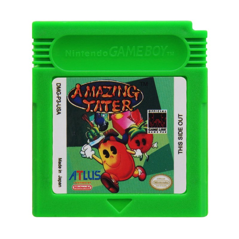 Amazing Tater Gameboy Color GBC Cartridge Card US Version