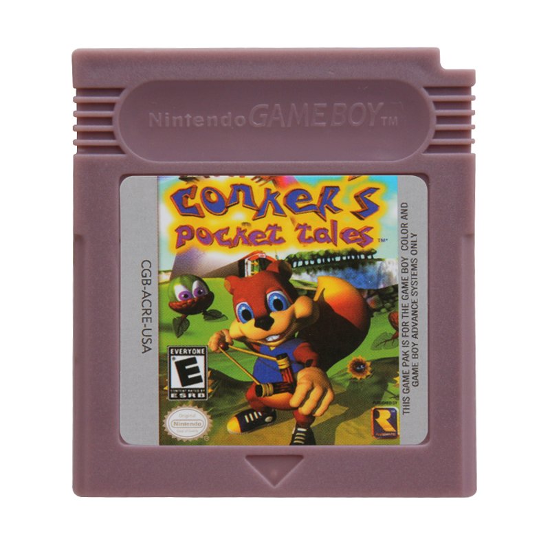 Conker's Pocket Tales Gameboy Color GBC Cartridge Card US Version