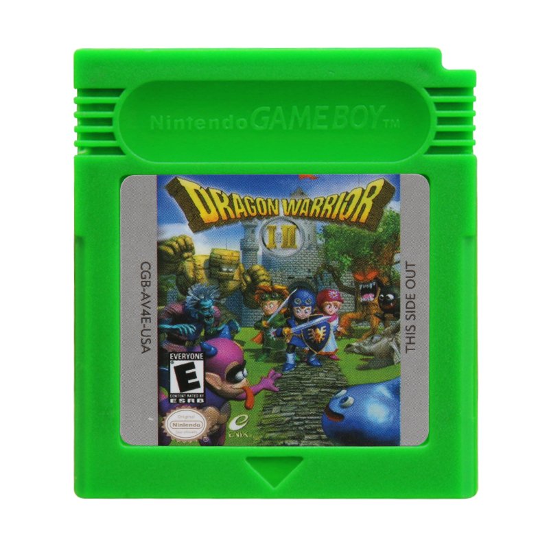 Dragon Warrior I and II Gameboy Color GBC Cartridge Card US Version