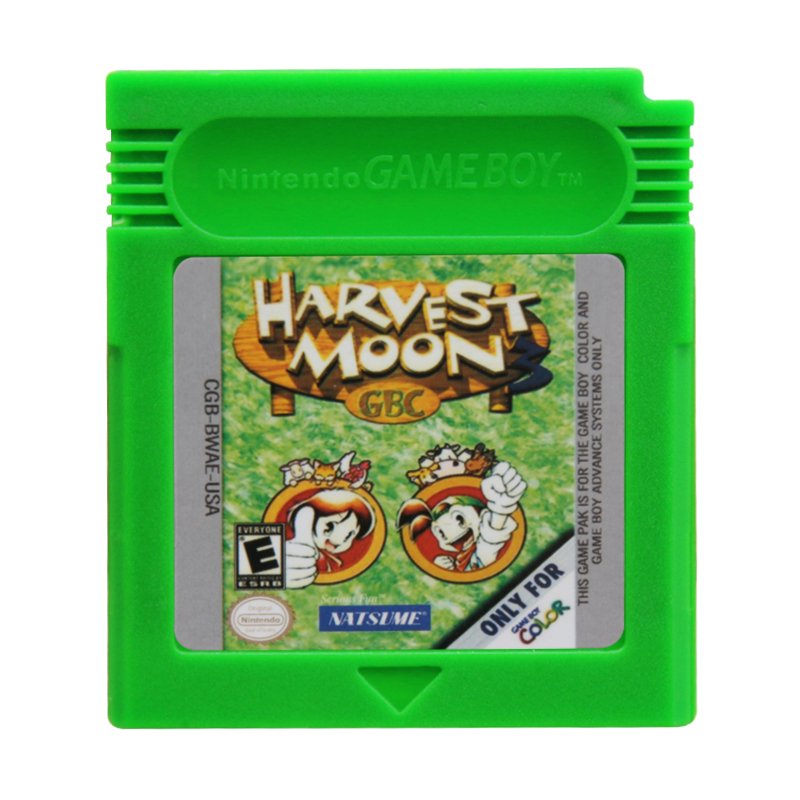Harvest Moon 3 Gameboy Color GBC Cartridge Card US Version