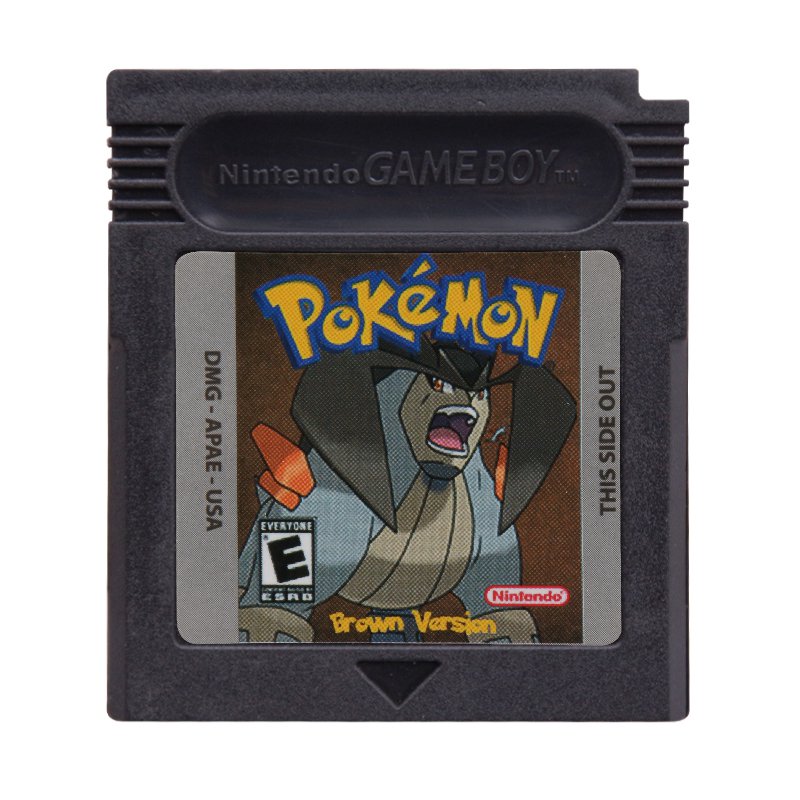 Pokemon Brown Version Gameboy Color GBC Cartridge Card US Version