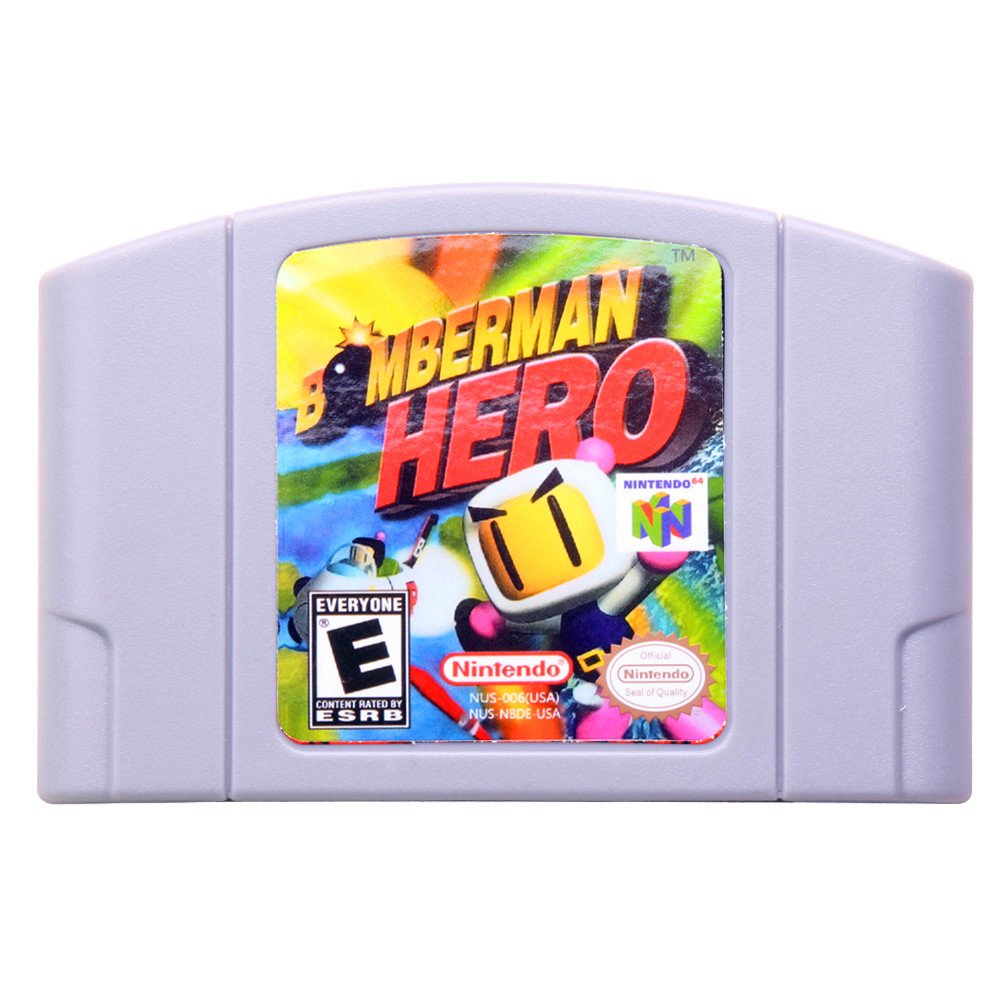 Bomberman Hero Nintendo 64 N64 Cartridge Card US Version