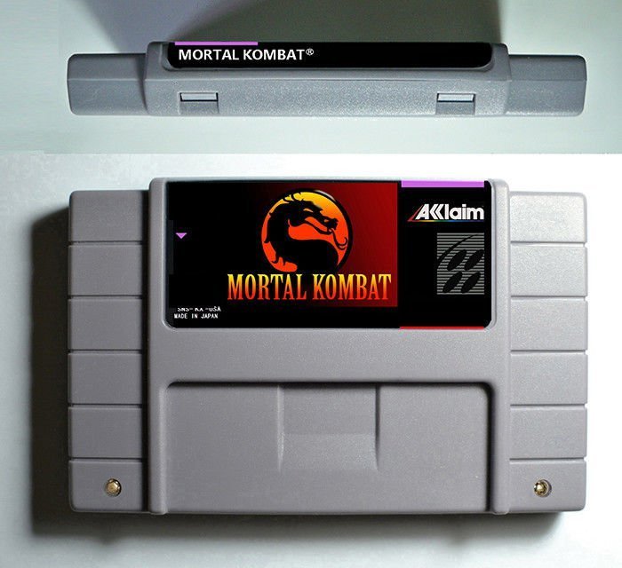 Mortal Kombat Super Nintendo SNES NTSC Cartridge Card US Version English
