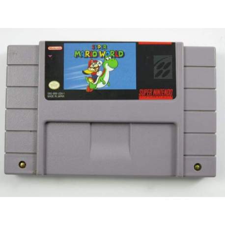 Super Mario World Super Nintendo SNES NTSC Cartridge Card US Version Saved