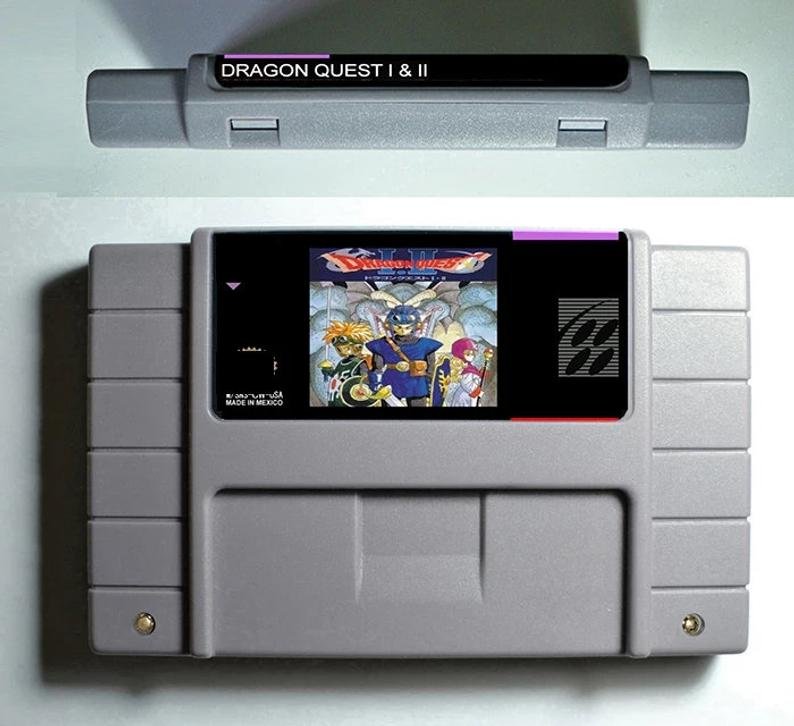 Dragon Quest I&II Super Nintendo SNES NTSC Cartridge Card US Version English