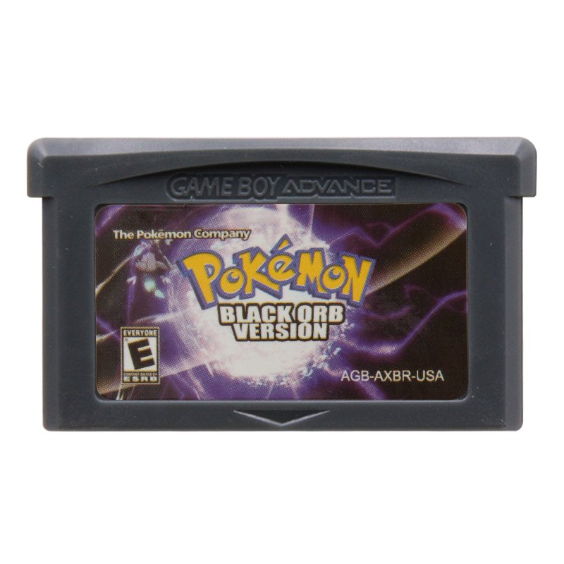 Pokemon Black Orb Version Gameboy Advance GBA Cartridge Card US Version