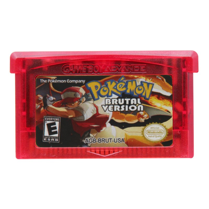 Pokemon Brutal Version Gameboy Advance GBA Cartridge Card US Version