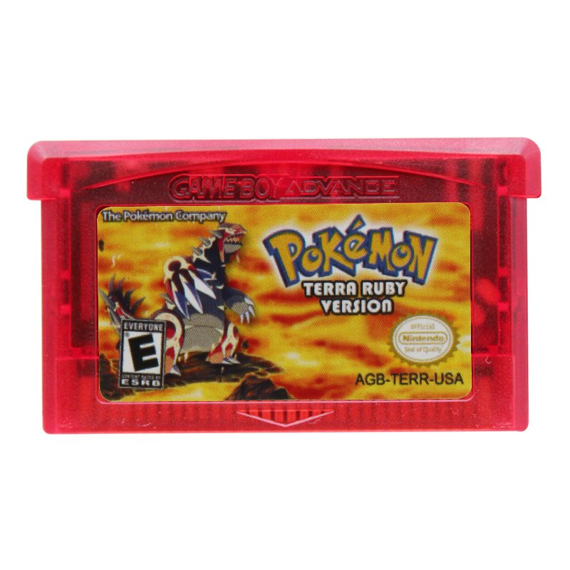 Pokemon Terra Ruby Gameboy Advance GBA Cartridge Card US Version