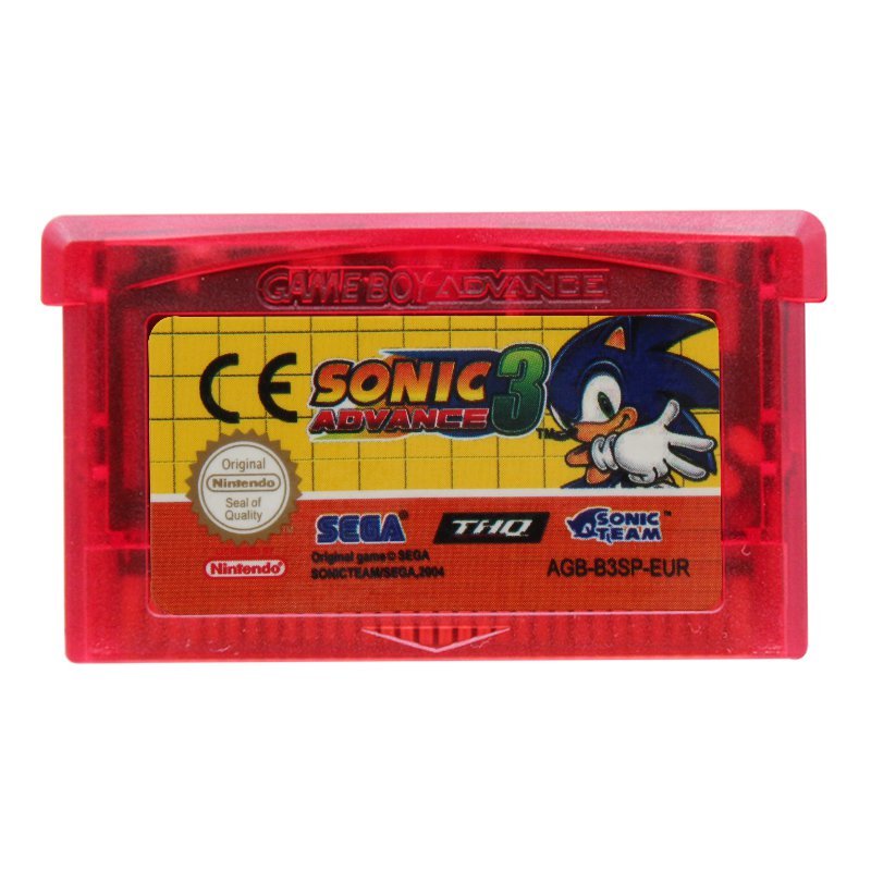 Sonic Advance 3 EUR Gameboy Advance GBA Cartridge Card US Version