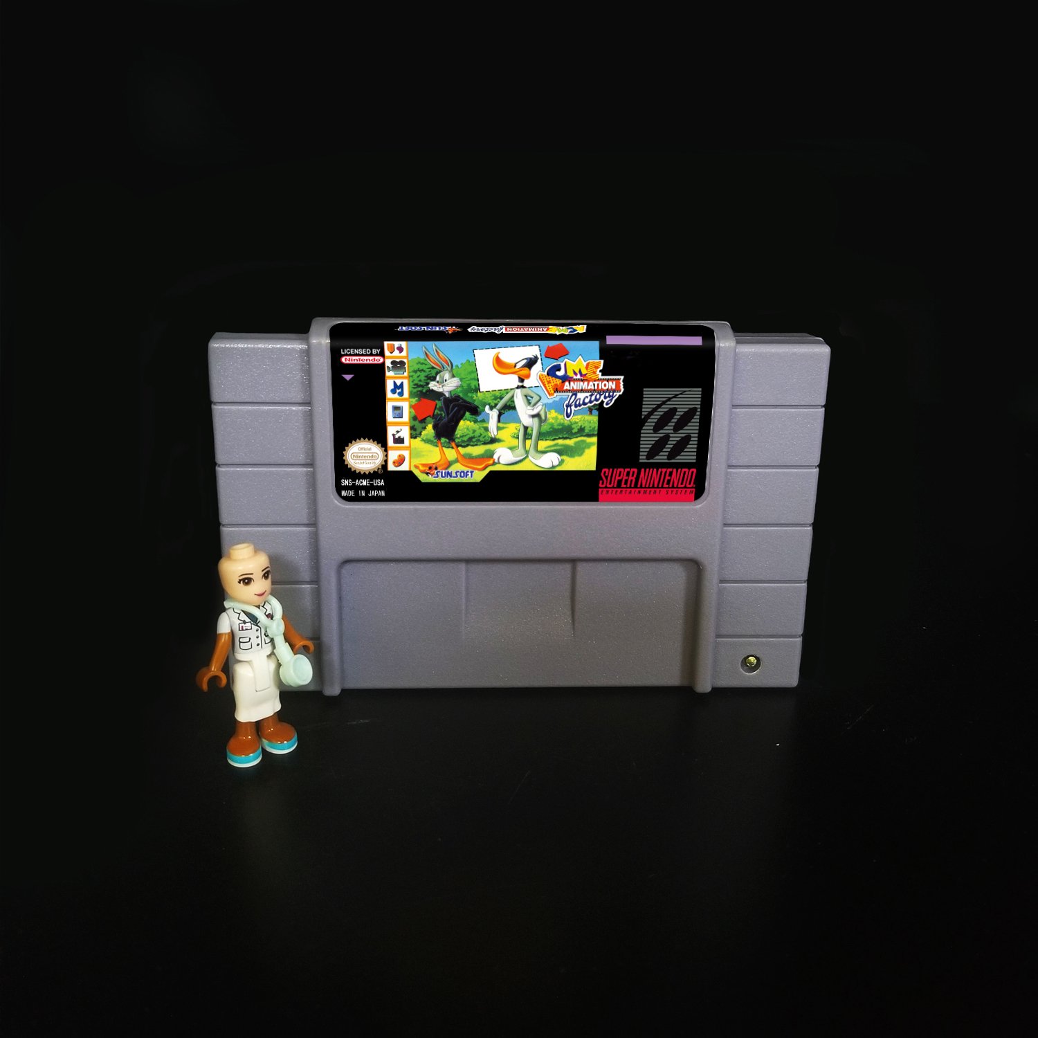 ACME Animation Factory Super Nintendo SNES NTSC Cartridge Card US Version