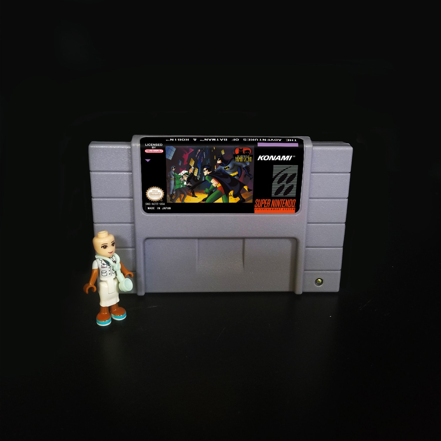 The Adventures of Batman & Robin Super Nintendo SNES NTSC Cartridge Card US Version