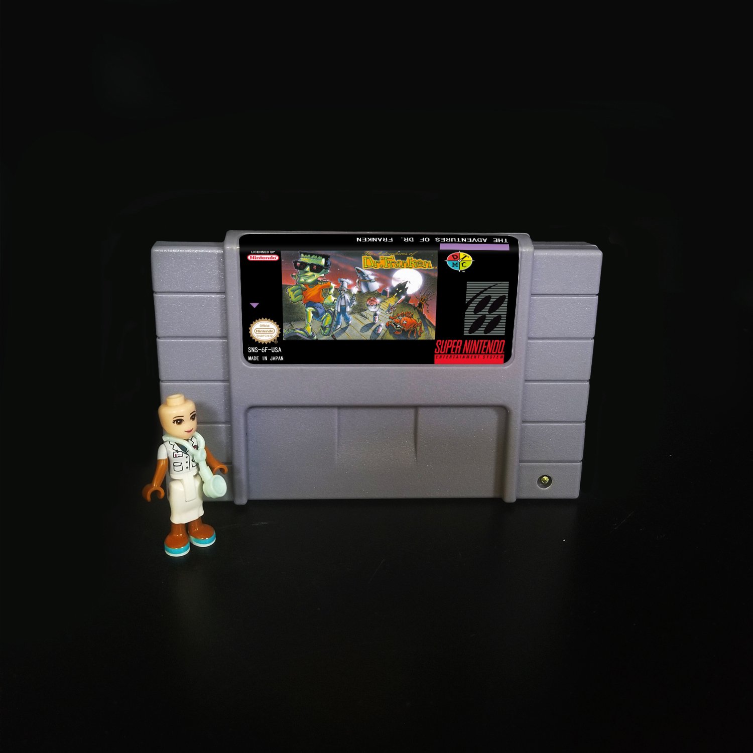 Adventures of Dr Franken Super Nintendo SNES NTSC Cartridge Card US Version