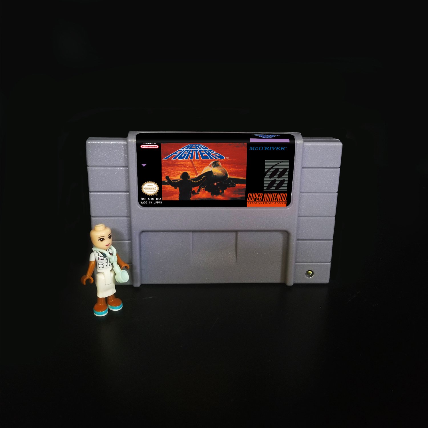 Aero Fighters Super Nintendo SNES NTSC Cartridge Card US Version