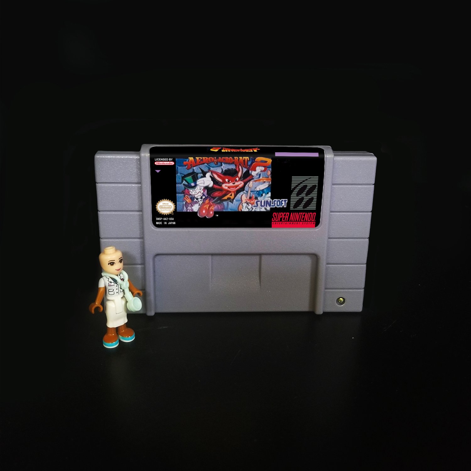 Aero the Acrobat 2 Super Nintendo SNES NTSC Cartridge Card US Version