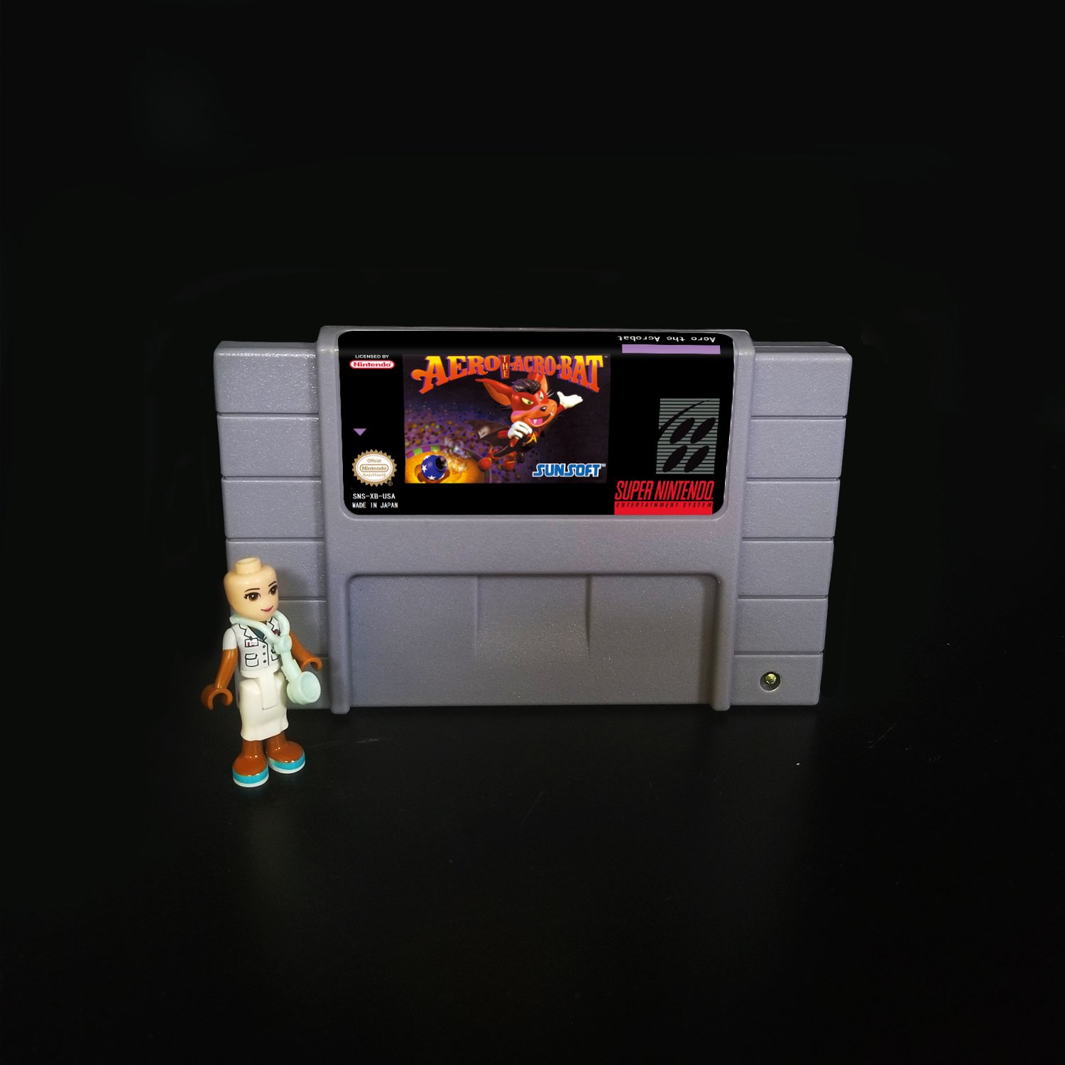 Aero the Acrobat Super Nintendo SNES NTSC Cartridge Card US Version