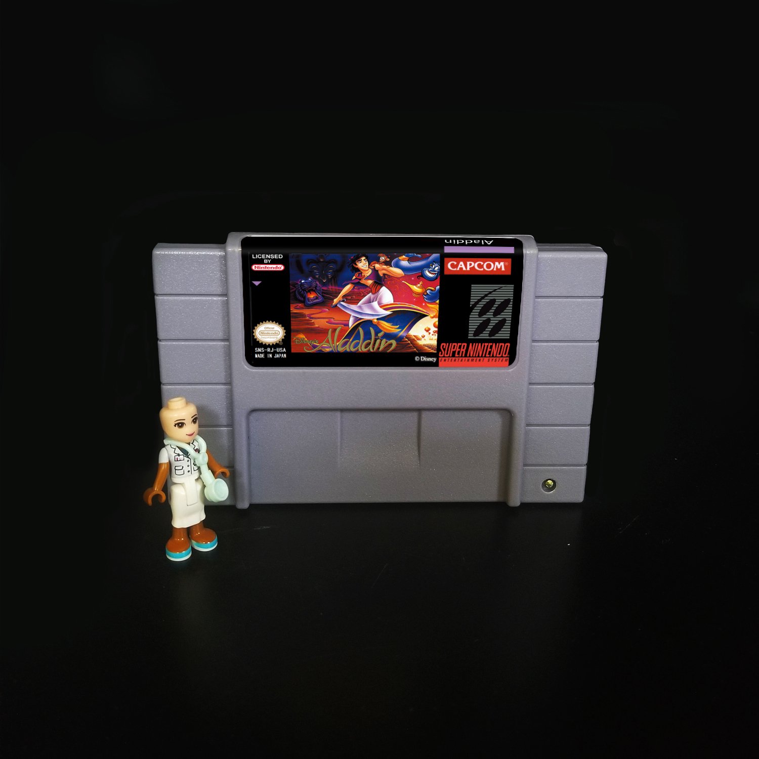 Aladdin Super Nintendo SNES NTSC Cartridge Card US Version
