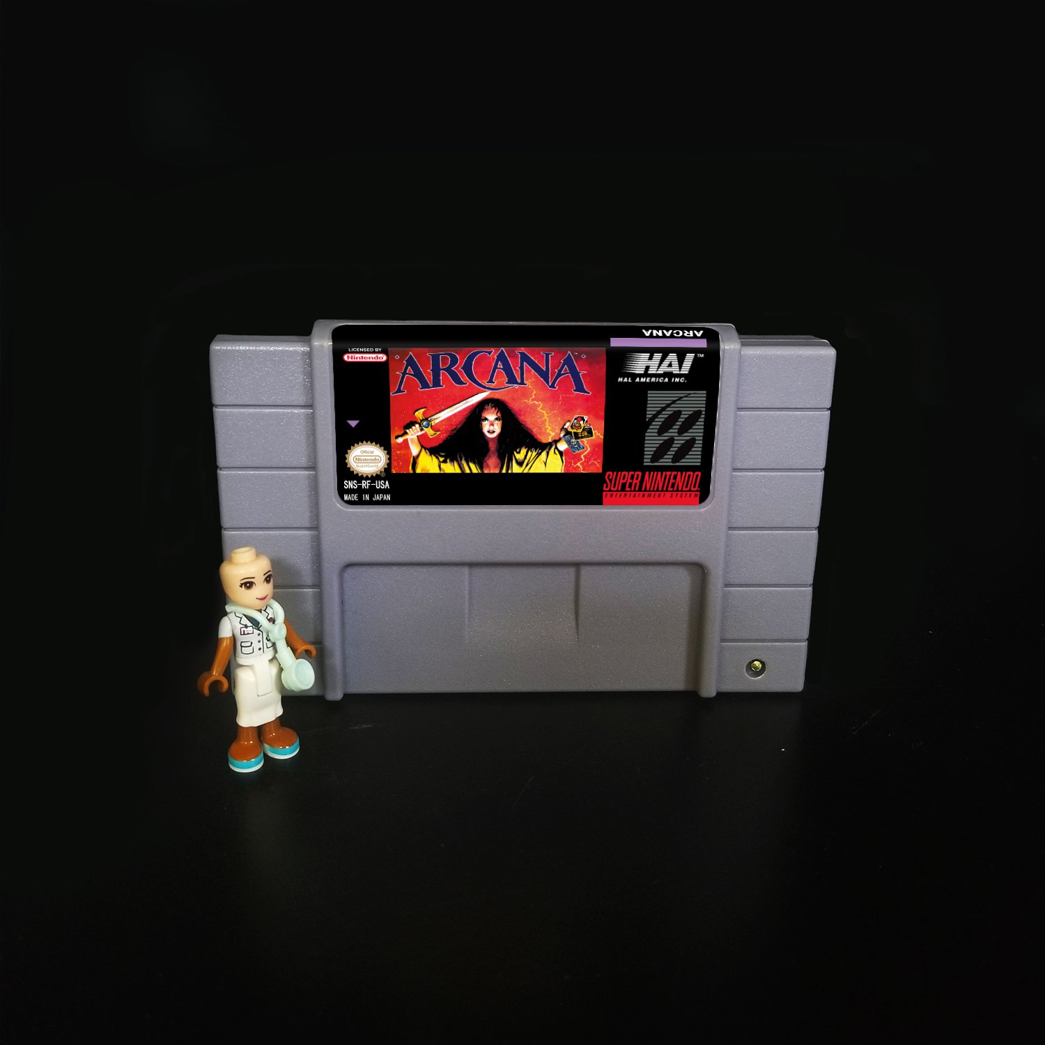 Arcana Super Nintendo SNES NTSC Cartridge Card US Version
