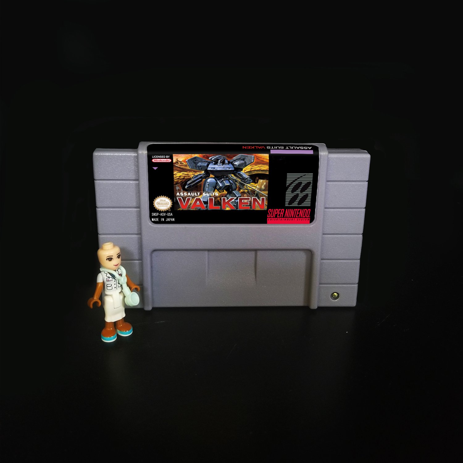 Assault Suits Valken Super Nintendo SNES NTSC Cartridge Card US Version
