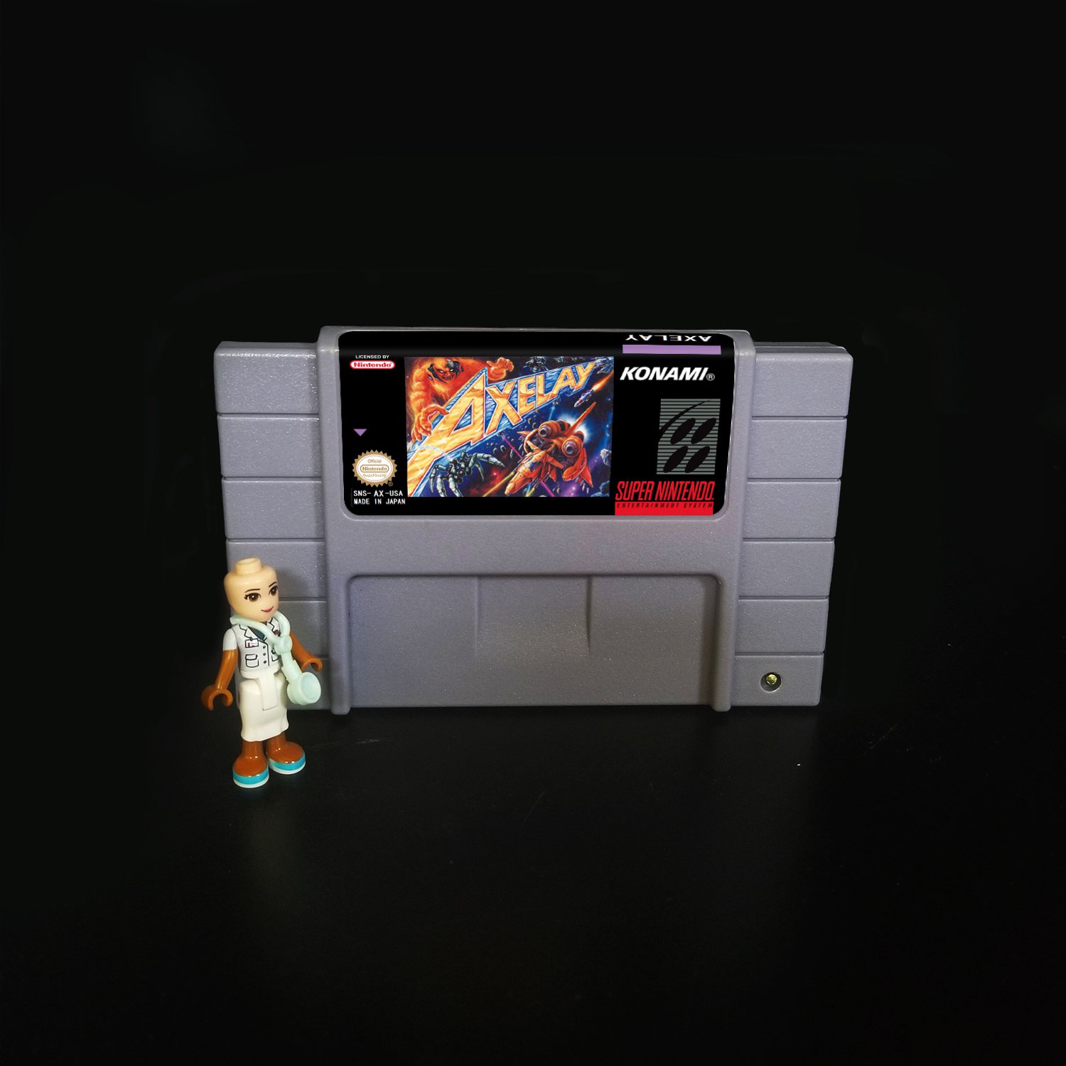 Axelay Super Nintendo SNES NTSC Cartridge Card US Version