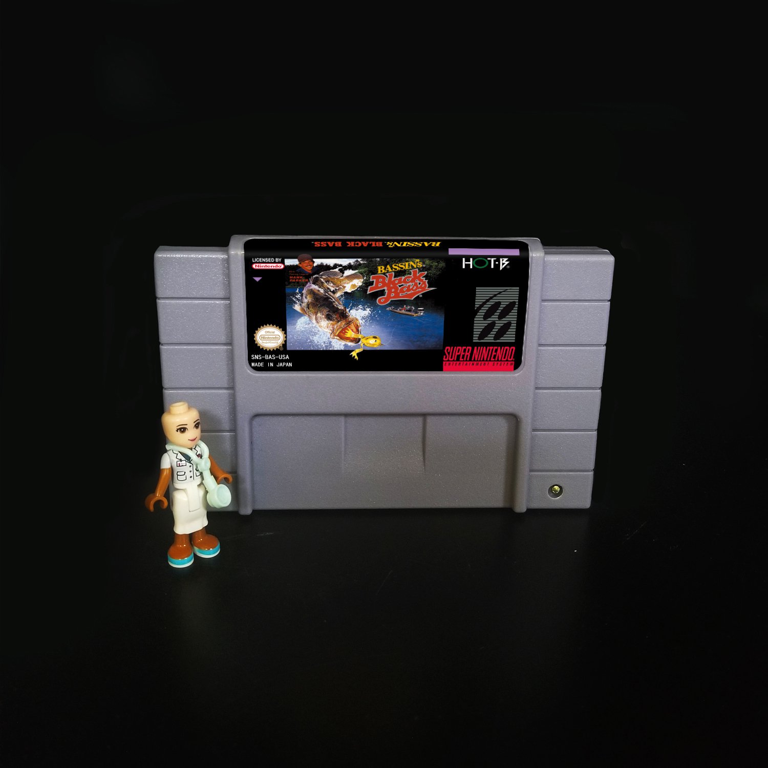 Bassin's Black Bass Super Nintendo SNES NTSC Cartridge Card US Version