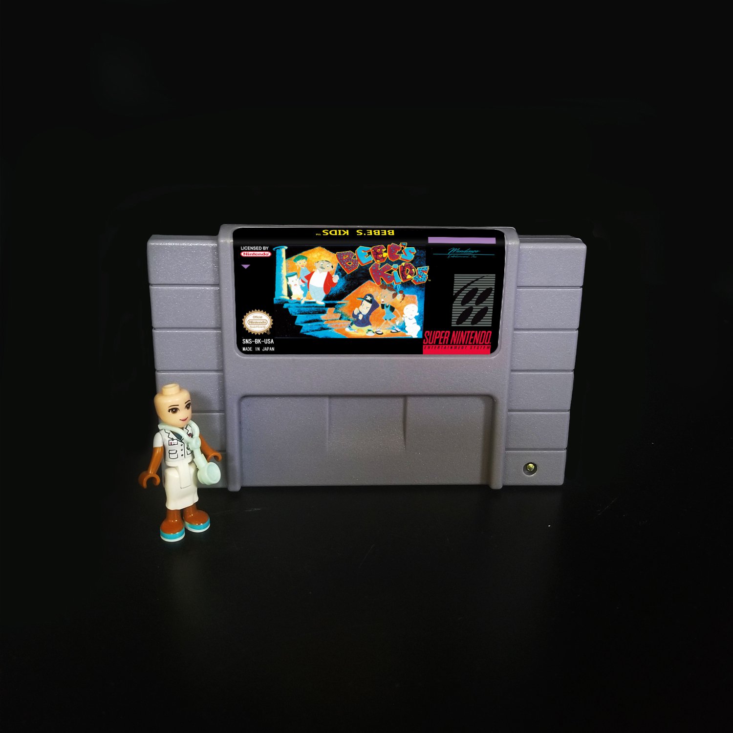 Bebe's Kids Super Nintendo SNES NTSC Cartridge Card US Version