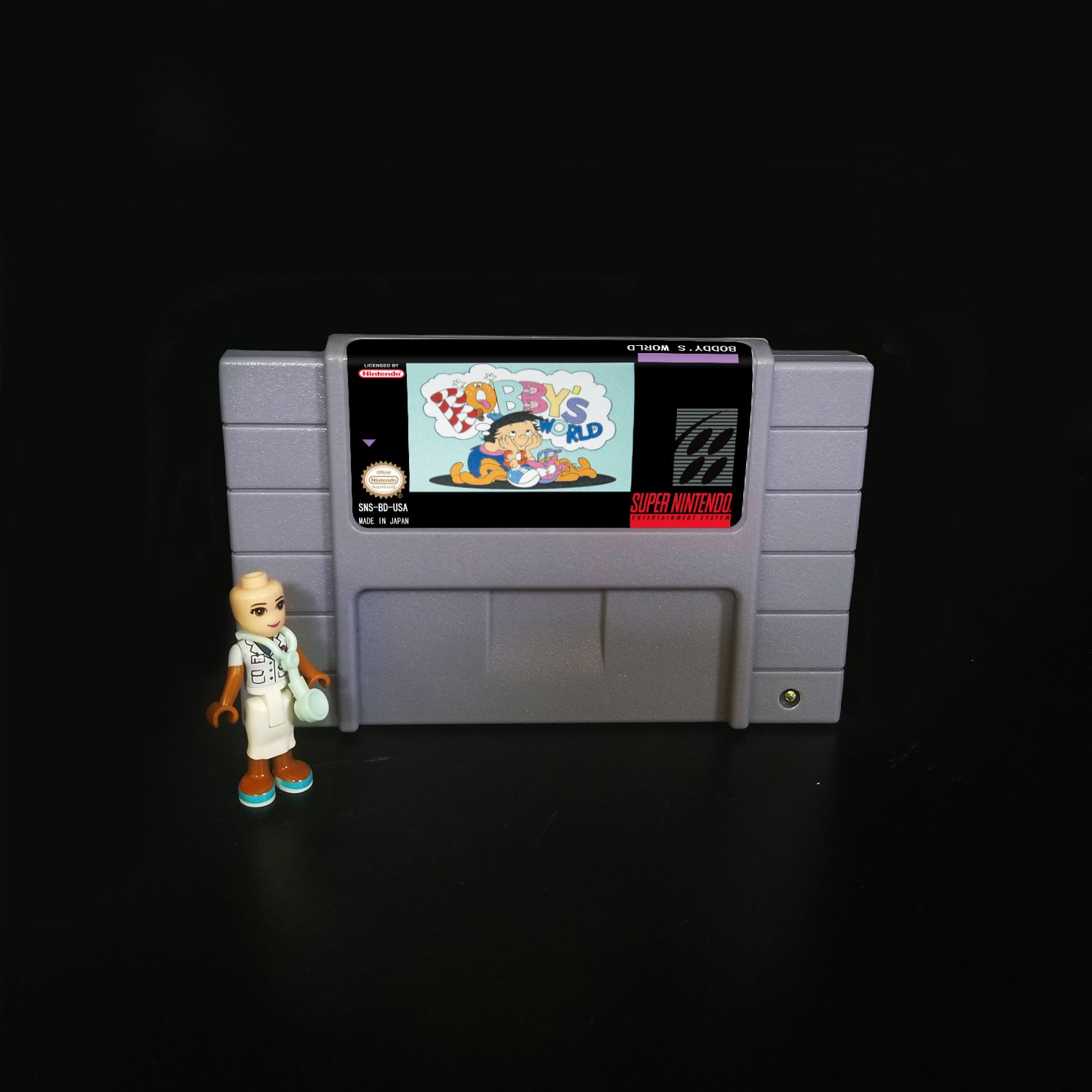 Bobby's World Super Nintendo SNES NTSC Cartridge Card US Version