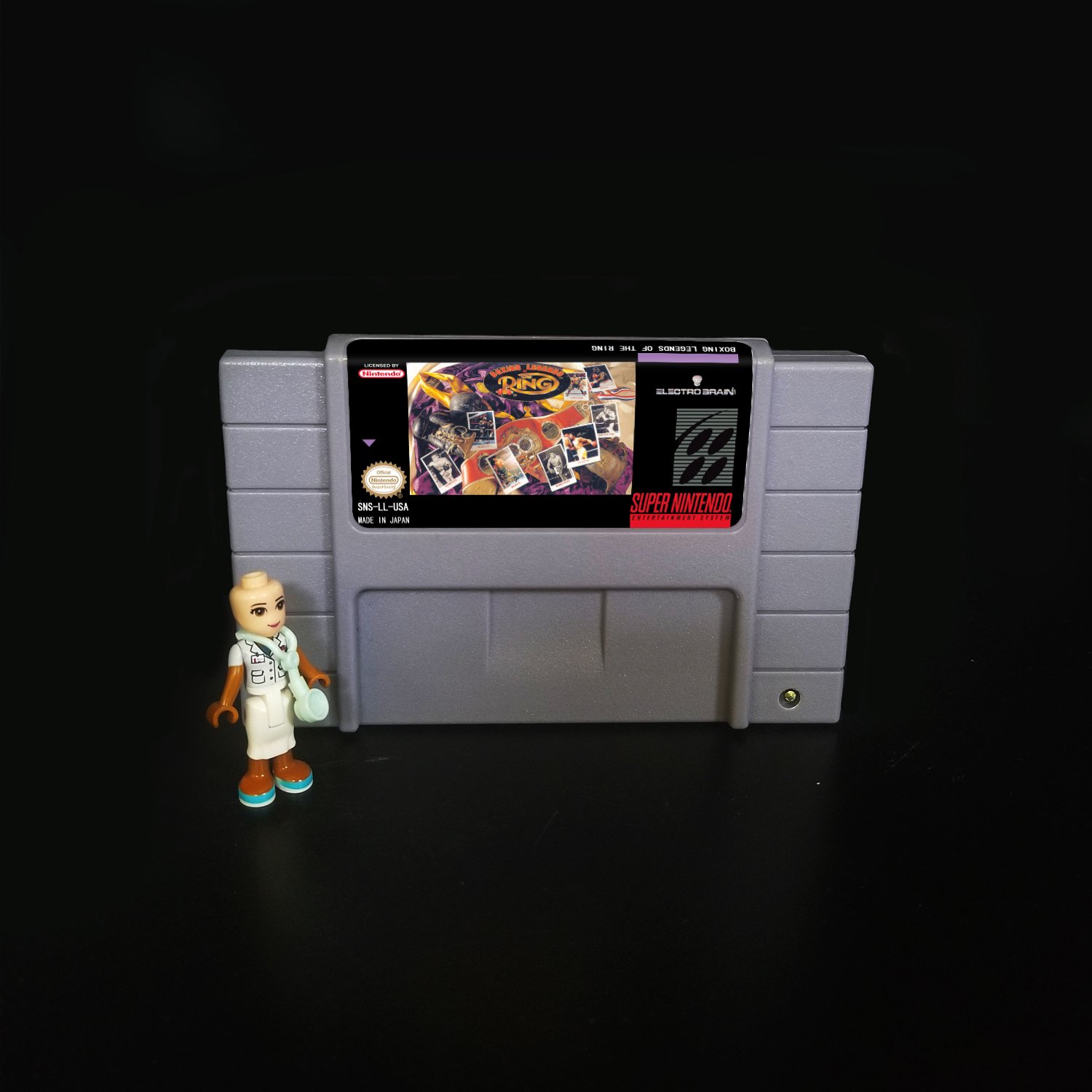 Boxing Legends of the Ring Super Nintendo SNES NTSC Cartridge Card US Version
