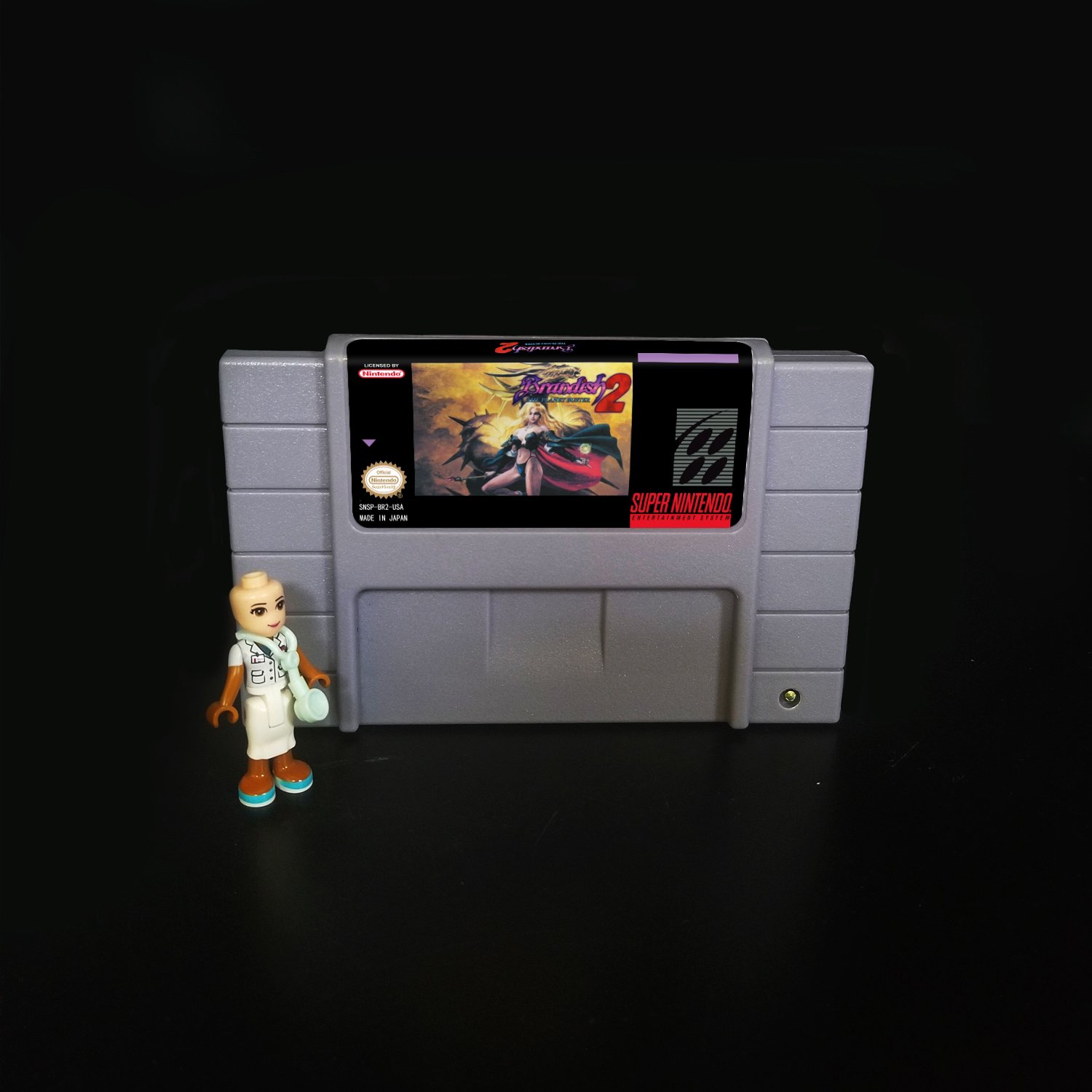 Brandish 2 Super Nintendo SNES NTSC Cartridge Card US Version