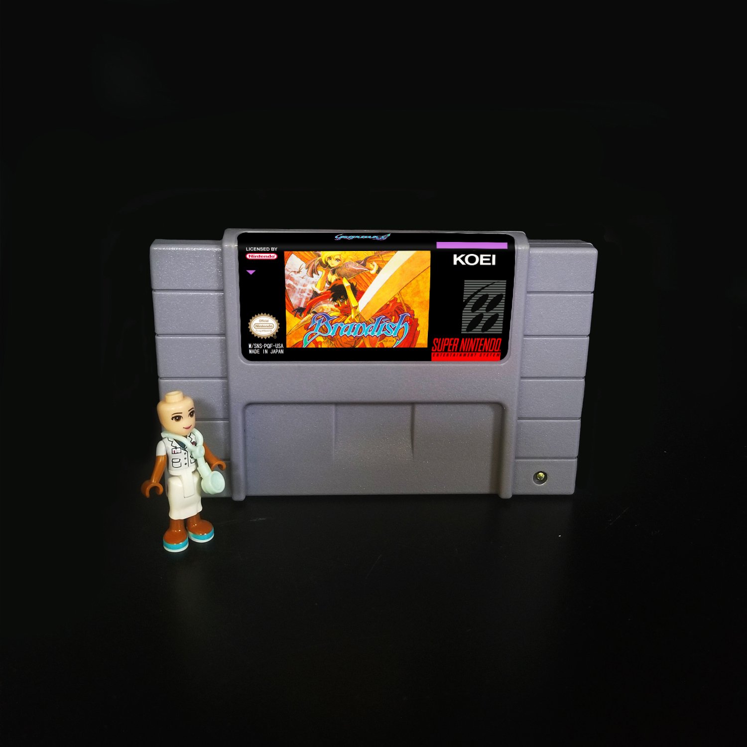 Brandish Super Nintendo SNES NTSC Cartridge Card US Version