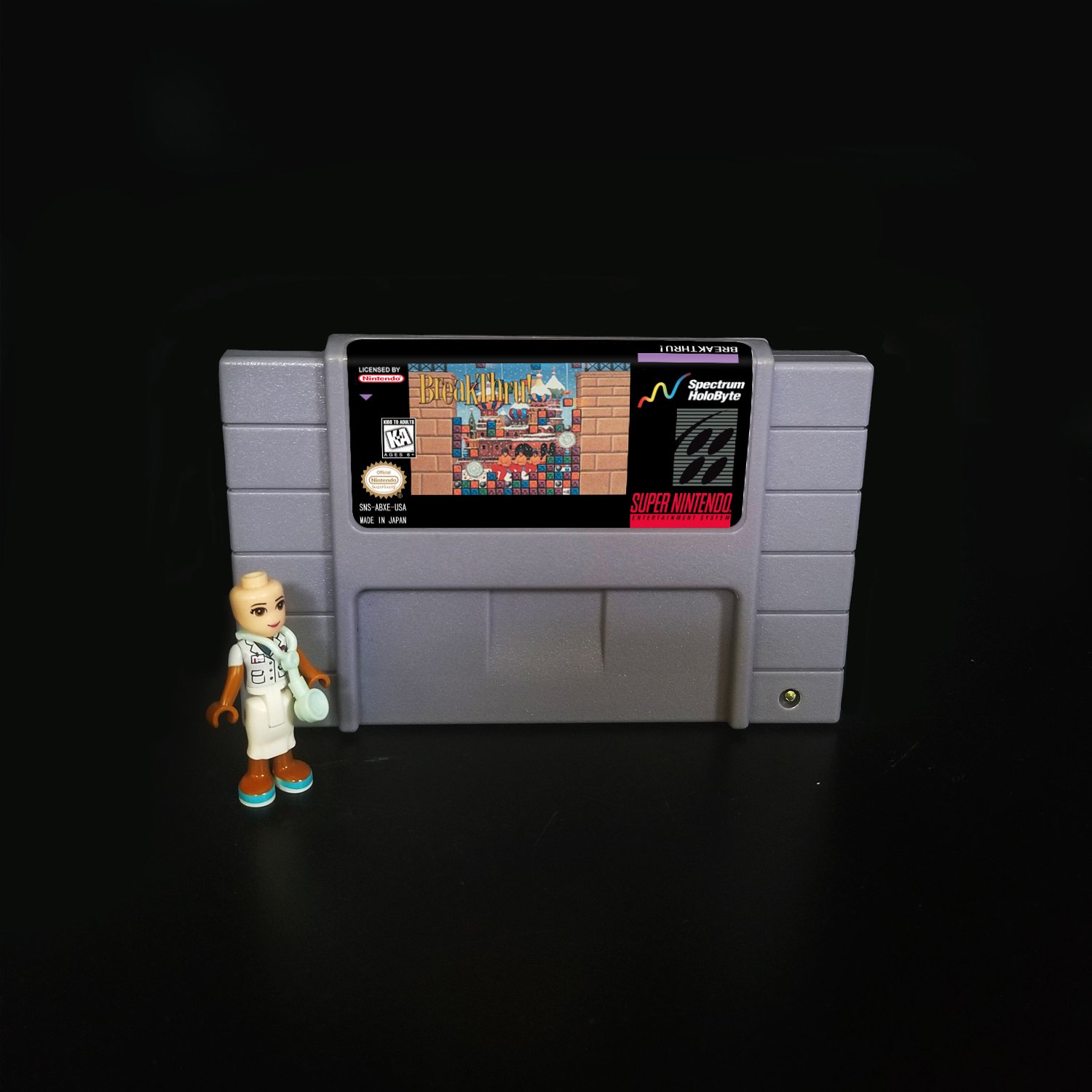 BreakThru! Super Nintendo SNES NTSC Cartridge Card US Version