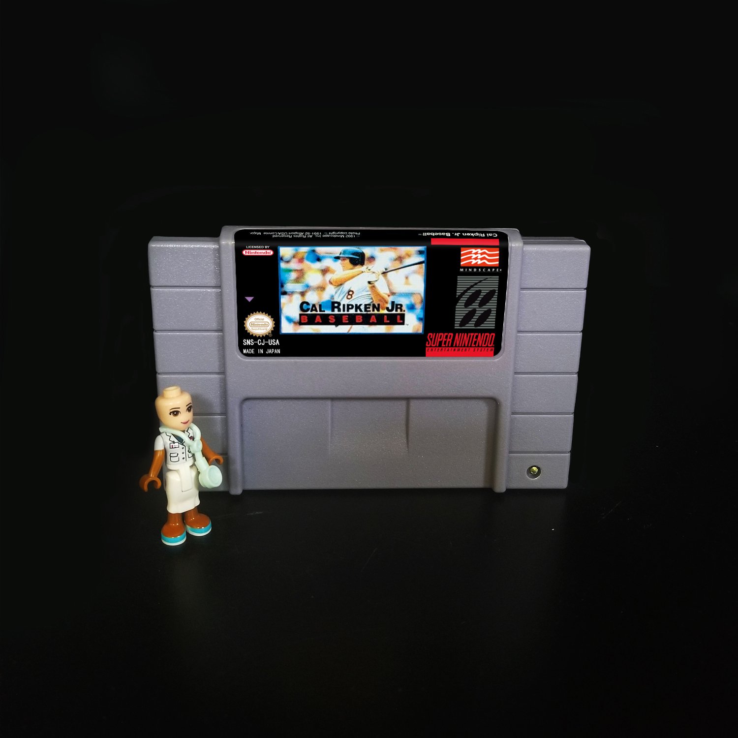 Cal Ripken Jr Super Nintendo SNES NTSC Cartridge Card US Version