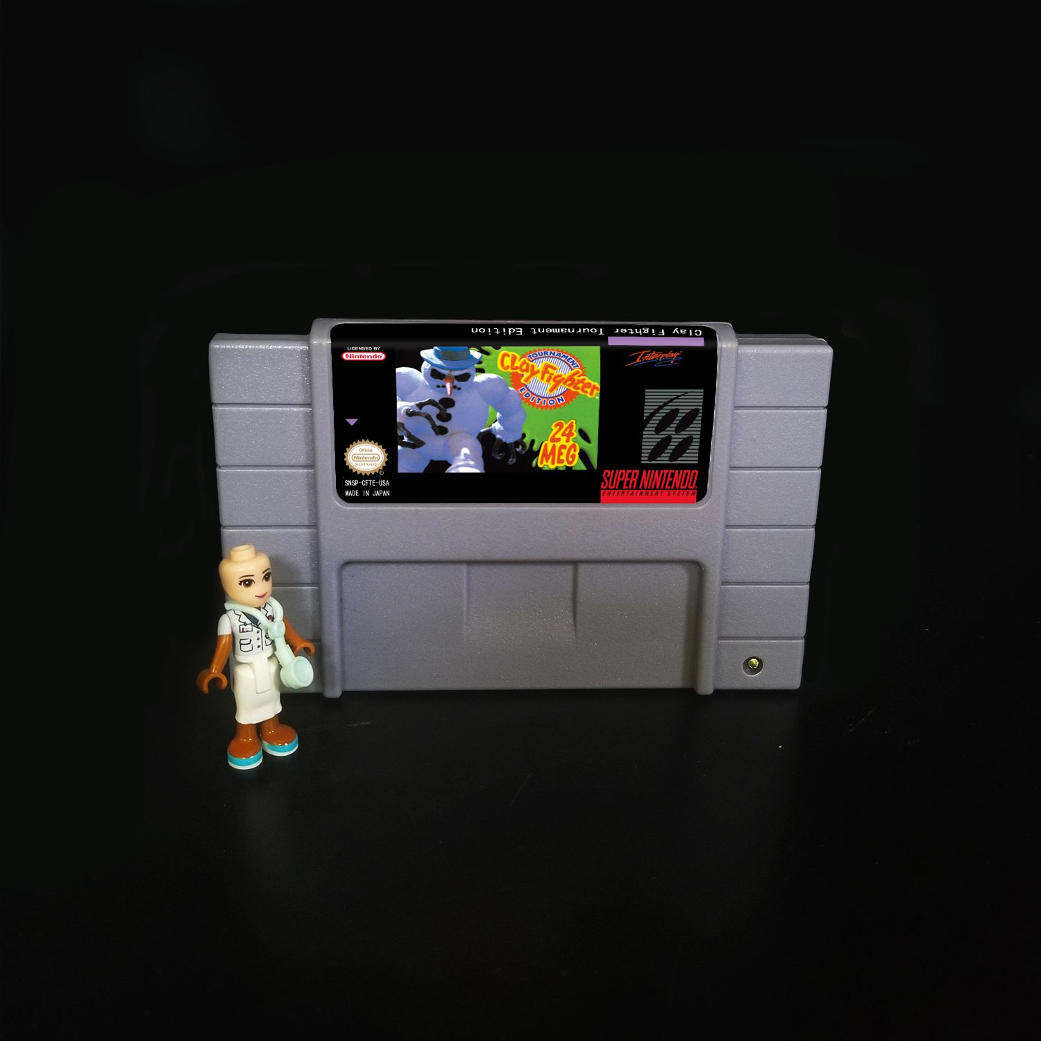 Clay Fighter Tournament Edition Super Nintendo SNES NTSC Cartridge Card US Version