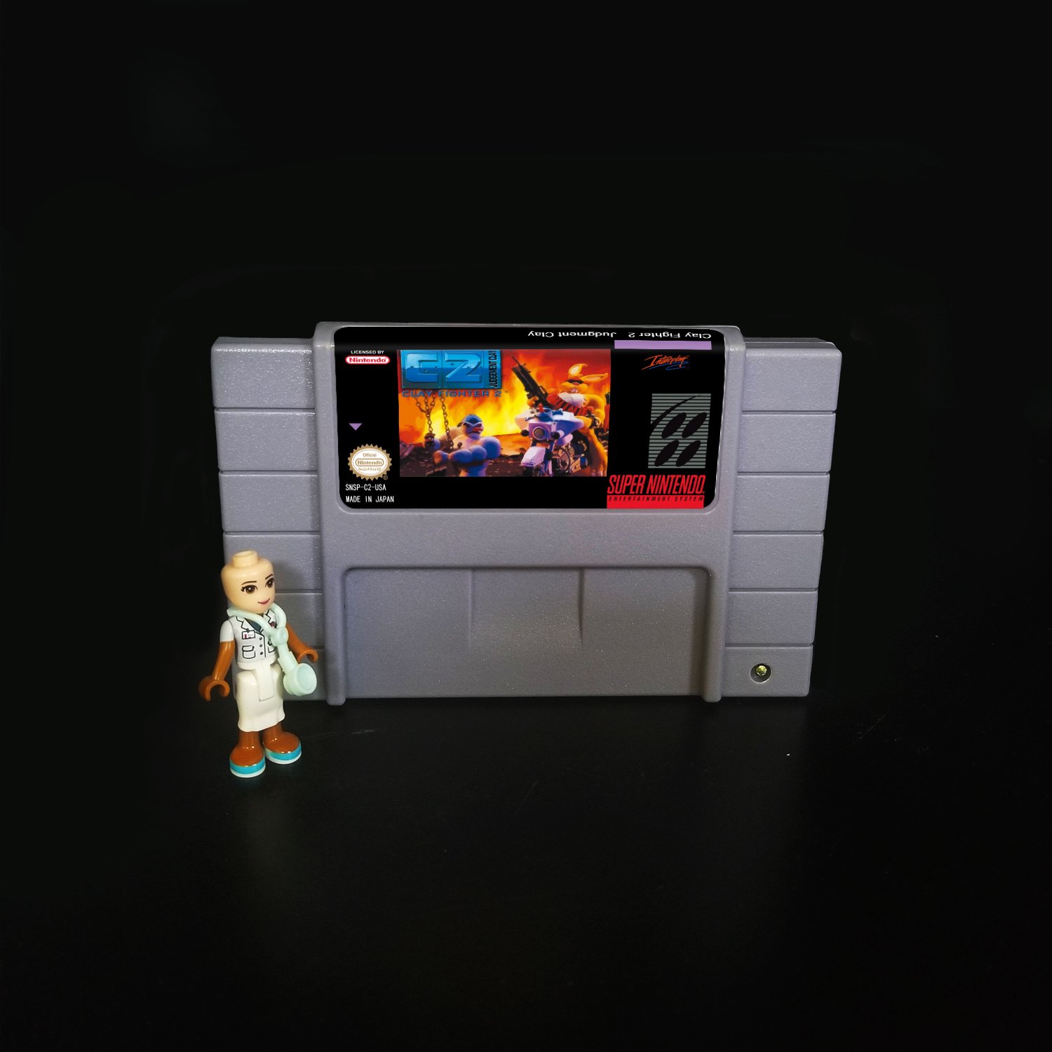 Clay Fighter 2  Judgment Clay Super Nintendo SNES NTSC Cartridge Card US Version